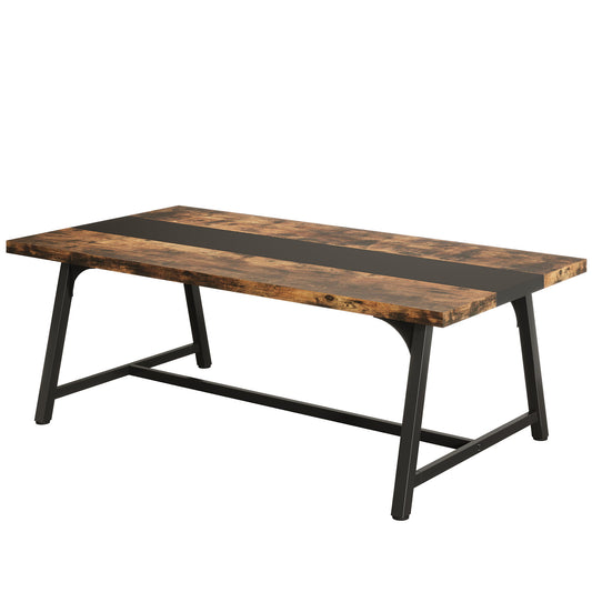 Modern Rectangular Conference Table For 6 - 8 People, Office Executive Desk