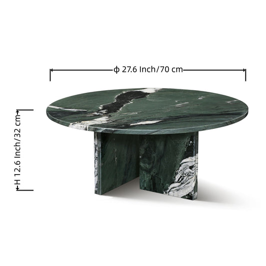 Marble Coffee Table, Living Room - Green