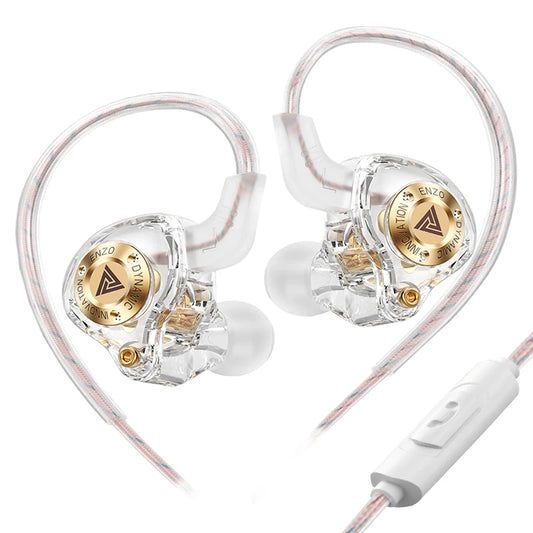 New QKZ 15D Dynamic Surround Sound Bass Earphones Earbud 3.5MM AUX In-Ear Monitor Headphones HIFI Noise Cancelling Sport Headset