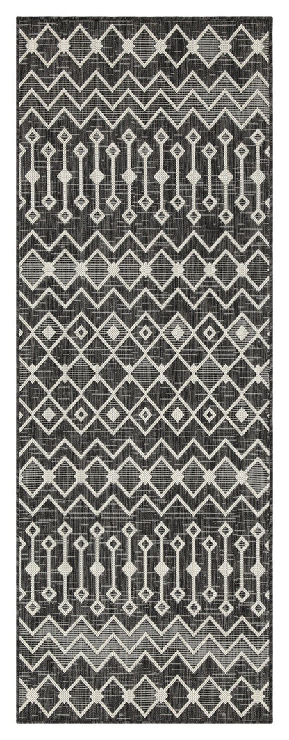 Sunshine - 5'3" X 7'3" Indoor, Outdoor Area Rug - Anthracite