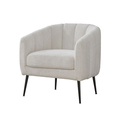 Vanity Barrel Accent Lounge Chair - Ivory