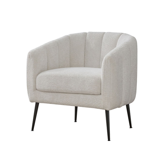 Vanity Barrel Accent Lounge Chair - Ivory