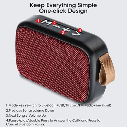 New Wireless Bluetooth Speaker Outdoor Portable Subwoofer Mini Speaker