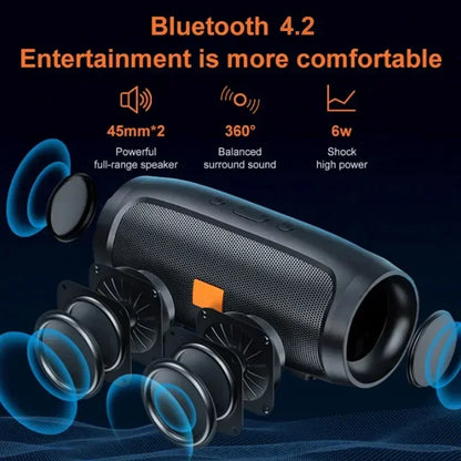 Bluetooth Speaker Dual Speaker Stereo Outdoor Tfusb Playback Fm Voice