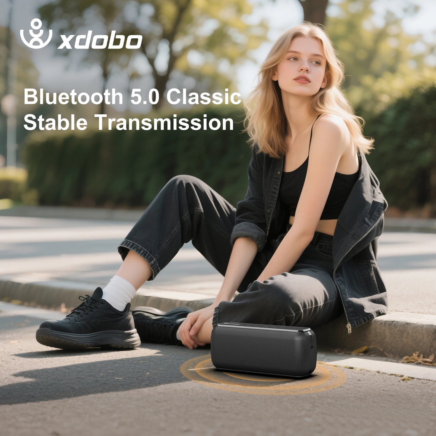 XDOBO Speaker Wireless 60W Soundbar X8 II Heavy Bass 6600mAh Battery Home Office Outdoor Riding Camping Party Music Player