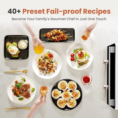 Hot sales ChefCubii 4-in-1 Countertop Convection Steam Oven, Air Fryer, Dehydrator With True Convection Bake, Steam-Bake,