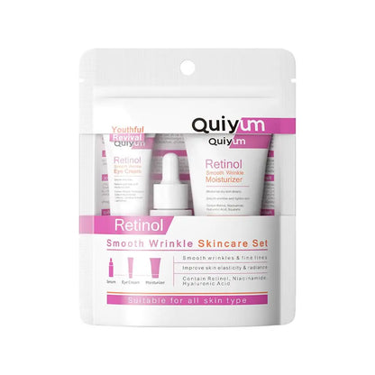 Retinol Facial Skin Care Gift Set Retinol Serum Face Cream Eye Cream with Nicotinamide Vitamin E Sodium Hyaluronate
