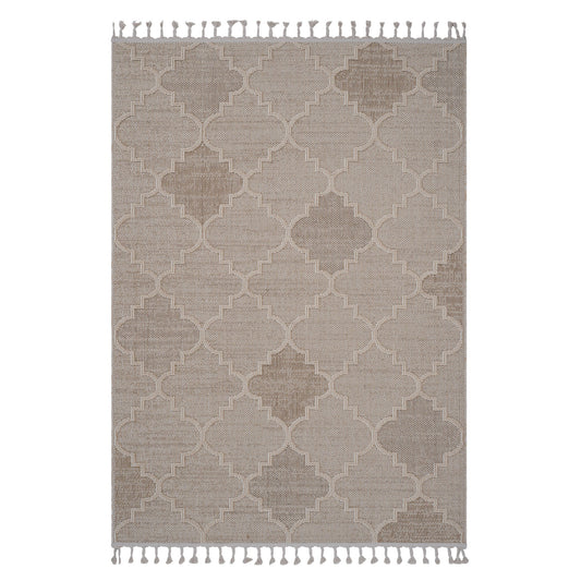 Guros - 8' X 10' Trellis Indoor / Outdoor Area Rug - Cream
