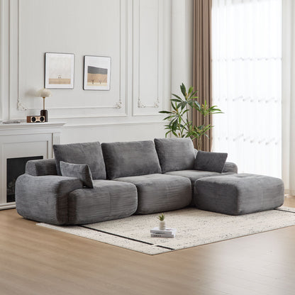 Compressed Sofa, Large Sectional Couches For Living Room - Gray