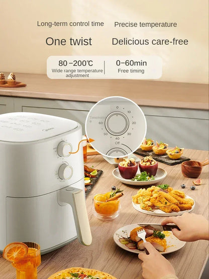 Hot SalesMidea Air Fryer Intelligent Multi-Functional Large Capacity New Air Explosion Electric Chips Machine Electric Oven Inte