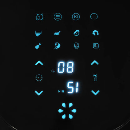 Digital Air Deep Fryer with Touchscreen - 9L Capacity, 1350W for Family & Party Cooking