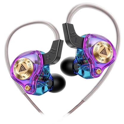 New QKZ 15D Dynamic Surround Sound Bass Earphones Earbud 3.5MM AUX In-Ear Monitor Headphones HIFI Noise Cancelling Sport Headset