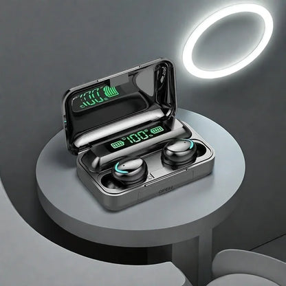 New F9 Bluetooth Headphones 9D Stereo High Bass Sport Earphones Handfree Touch Control Tws Wireless Earbuds Waterproof Headset