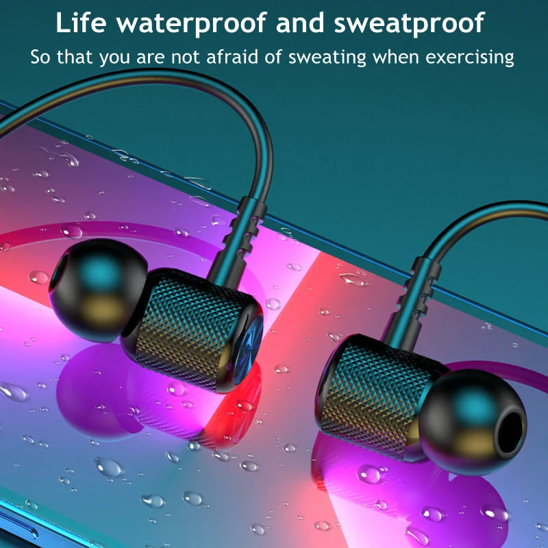 # Hanging Neck Wireless Bluetooth Headset Magnetic Suction Wireless Headphones Stereo Noise Reduction Sports Bluetooth Earphones