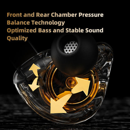 New QKZ 15D Dynamic Surround Sound Bass Earphones Earbud 3.5MM AUX In-Ear Monitor Headphones HIFI Noise Cancelling Sport Headset