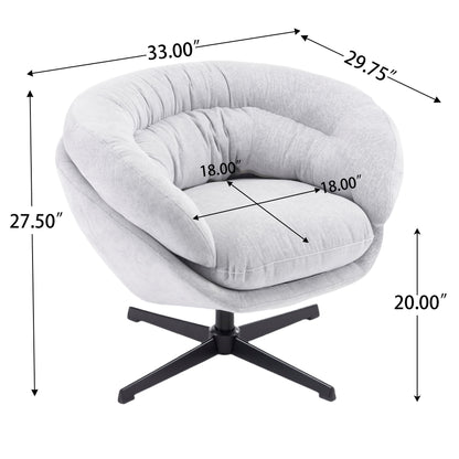 Modern Chenille Office Chair With 360 Degree Swivel