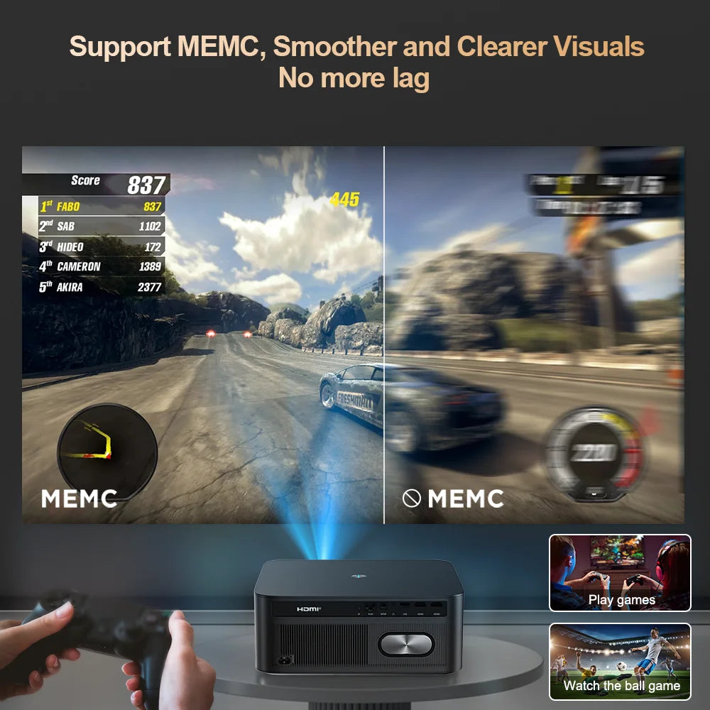 ThundeaL TD98Pro Portable Projector 2K 4K Full HD Movie Gaming TD98 Pro 2G 32G Video Home Theater WiFi Android Beam Projector