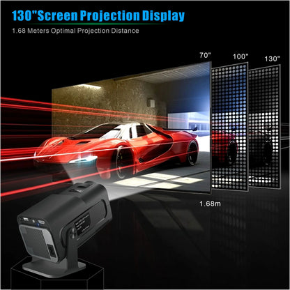 4K Smart Projector HY320 mini Android 11 Dual Wifi6 200 ANSI Allwinner H713 BT5.0 1080P 1980*1080P Home Cinema Outdoor Projetor
