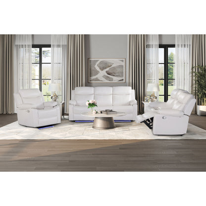 Blanche - Reclining Set With LED Lights With Pillow Top Arms