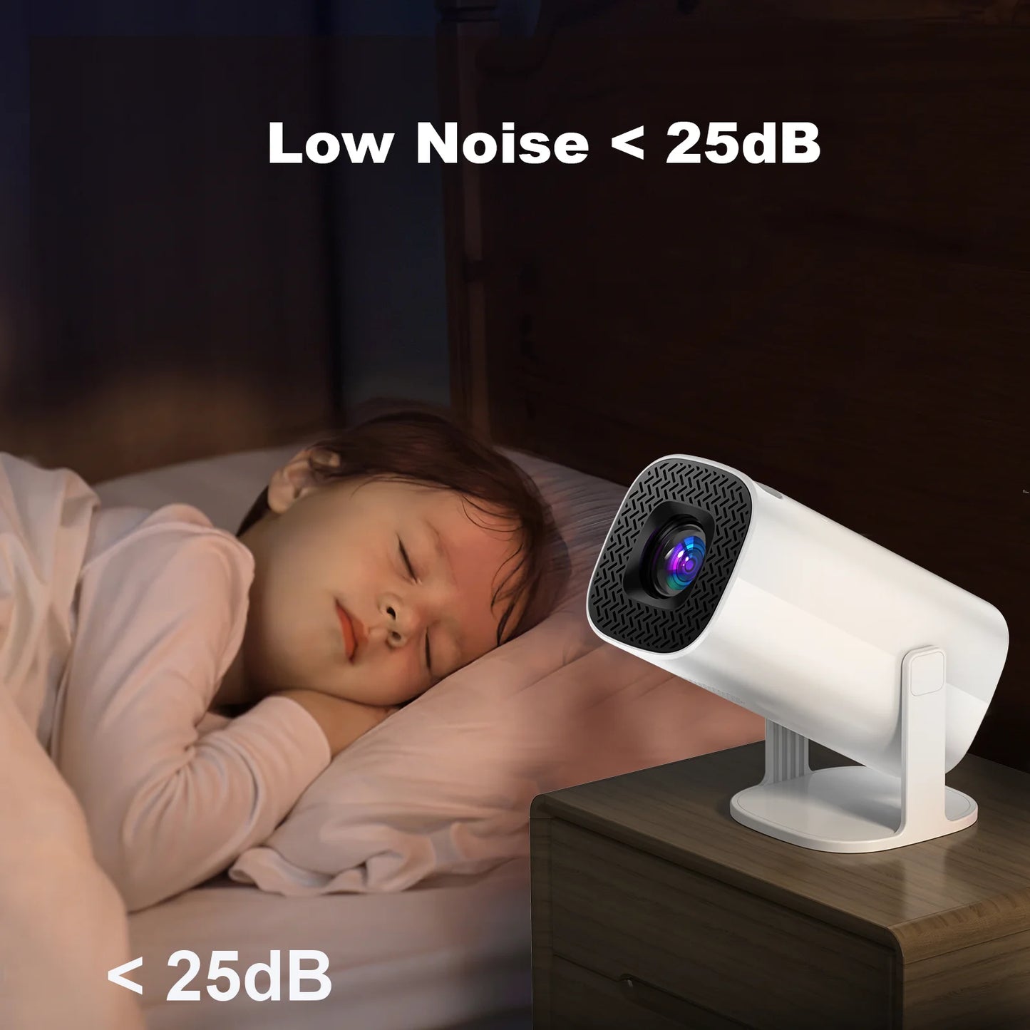HONGTOP Projector Android 11 4K Dual Wifi6 Allwinner H713 Quad Core Support BT5.0  Home Cinema Outdoor portable Projetor