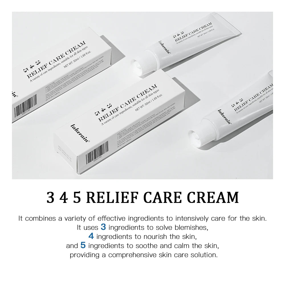 345 Relief Cream solution to skin problems Anti-sugar and antioxidant  Address Blemishes Nourish Long lasting Moisturizer Korean