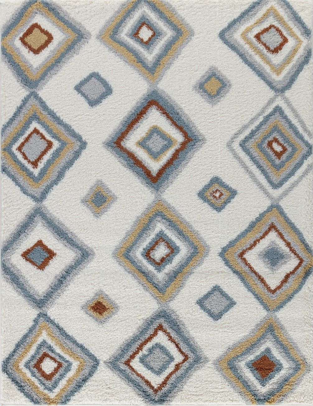 Loft Shag - 7'10" X 9'10" Shaggy Area Rug - Ivory, Polypropylene