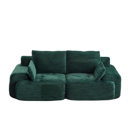 Compressed Sofa, 2 Seater Large Sectional Couches For Living Room - Green