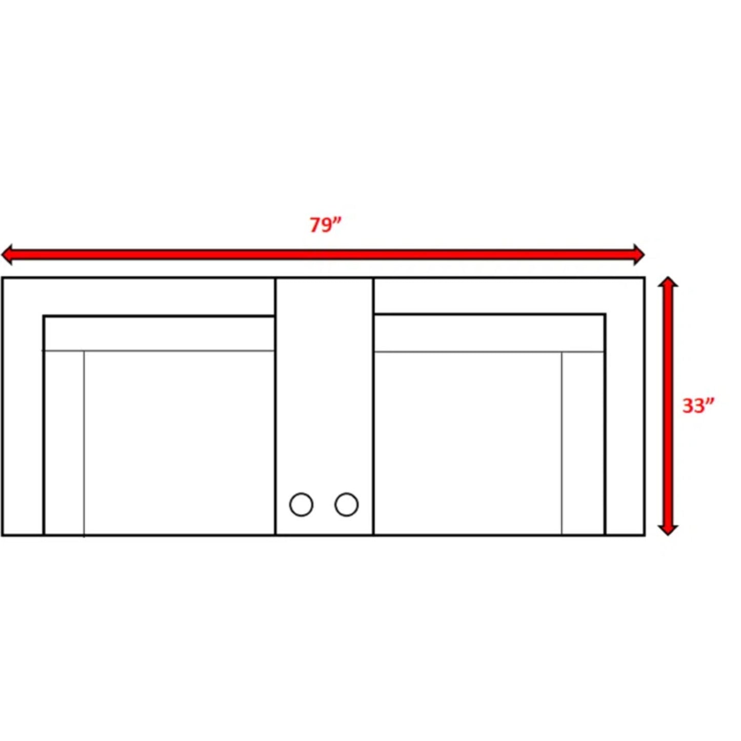 Outdoor Seating Group With Cushions 2 Person - Gray