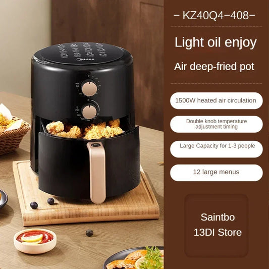 Hot SalesMidea Air Fryer Intelligent Multi-Functional Large Capacity New Air Explosion Electric Chips Machine Electric Oven Inte