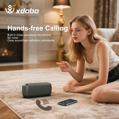 XDOBO Speaker Wireless 60W Soundbar X8 II Heavy Bass 6600mAh Battery Home Office Outdoor Riding Camping Party Music Player
