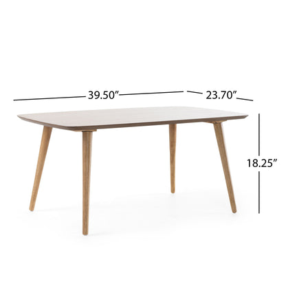 Mid Century Coffee Table With Mindi Veneer - Natural