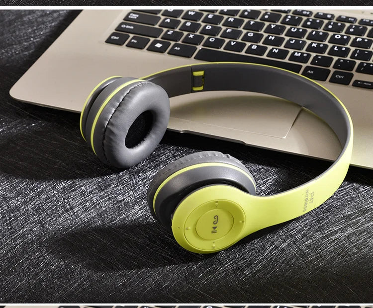 P47 Foldable Wireless Bluetooth 50 HIFI Stereo Bass Headphones for Music Gaming Kids Girls Smartphone Audio Earphones Device