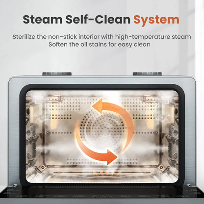 Hot sales ChefCubii 4-in-1 Countertop Convection Steam Oven, Air Fryer, Dehydrator With True Convection Bake, Steam-Bake,