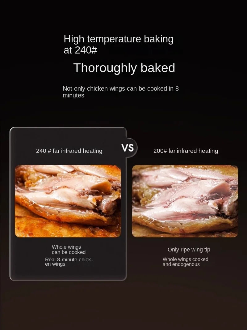 Quick and Tender Baking without Turning over Air Fryer Steam Oven Large Capacity Deep Frying Pan V1