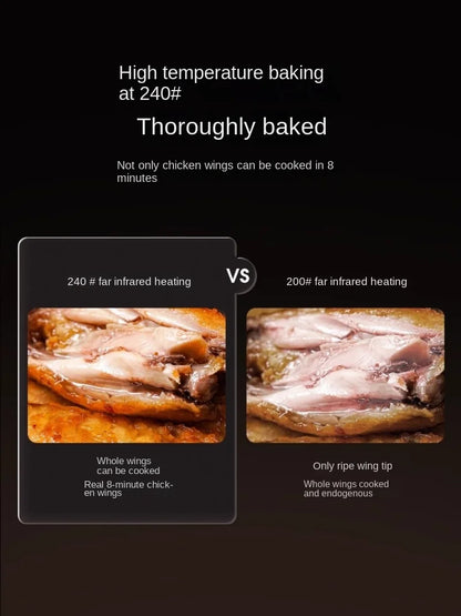 Quick and Tender Baking without Turning over Air Fryer Steam Oven Large Capacity Deep Frying Pan V1