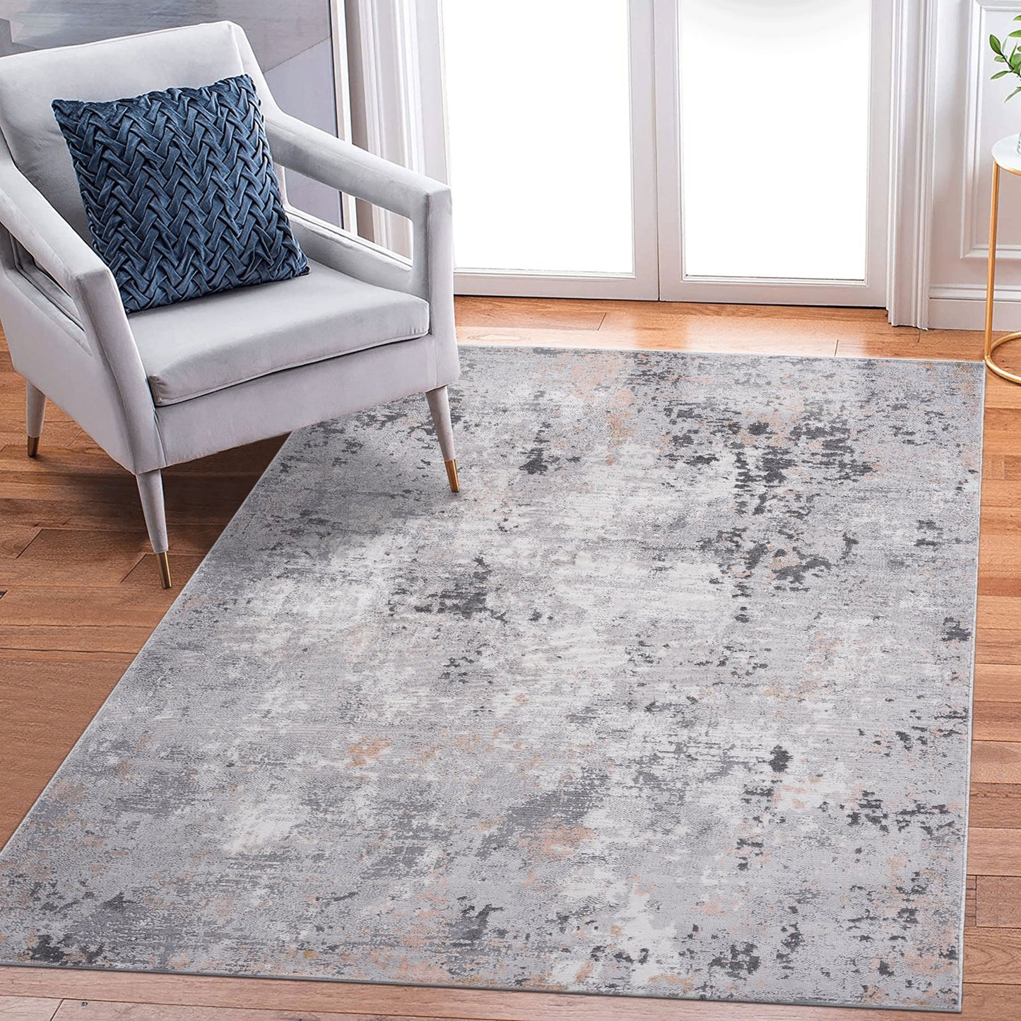 Marfi - 6' X 9' Abstract Area Rug - Gray / Multi