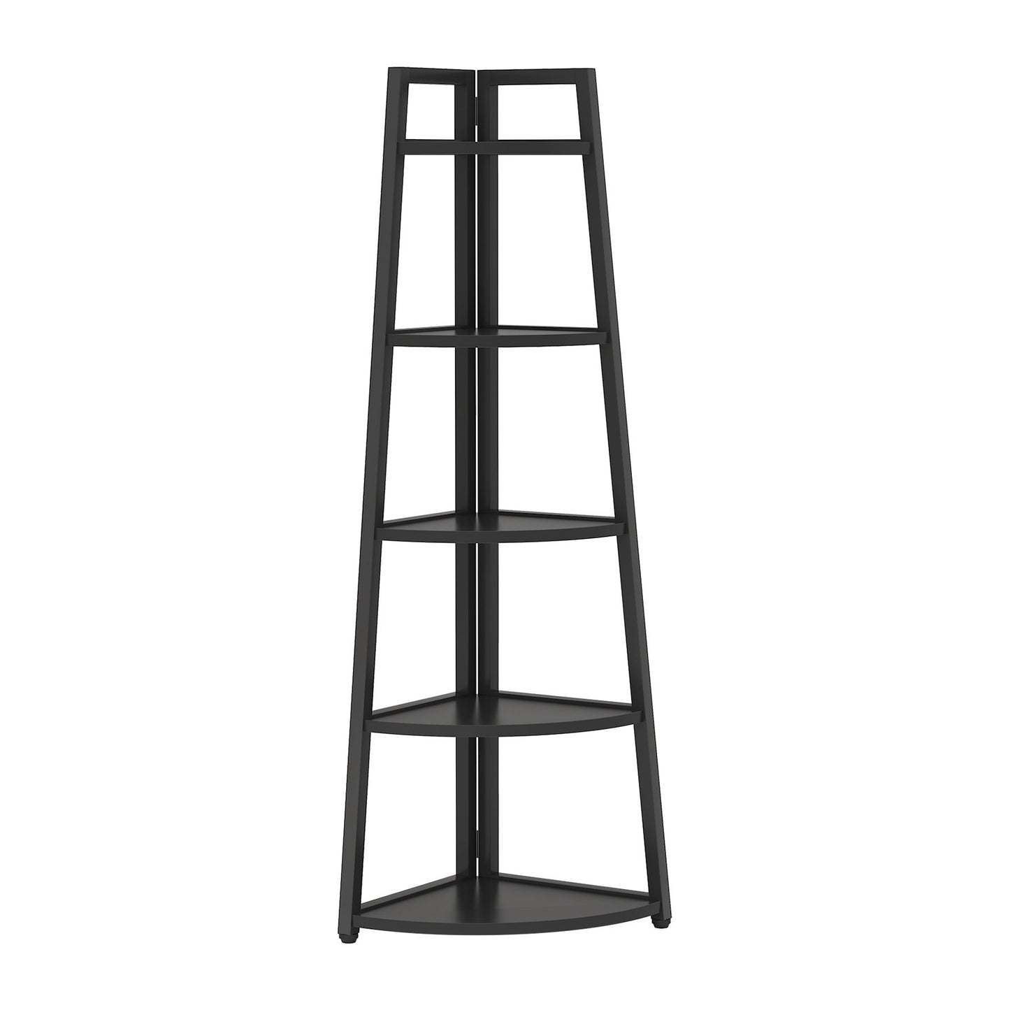 Tall 5 Tier Corner Bookshelf For Living Room