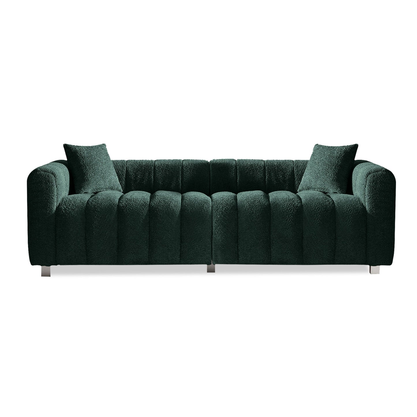 Modern 3 Seater Sofa With 2 Pillows